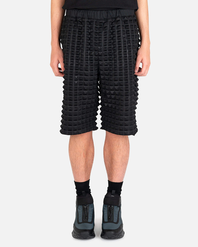 KANGHYUK Men's Shorts 2.5 Pyramid Loose Fit Shorts in Black