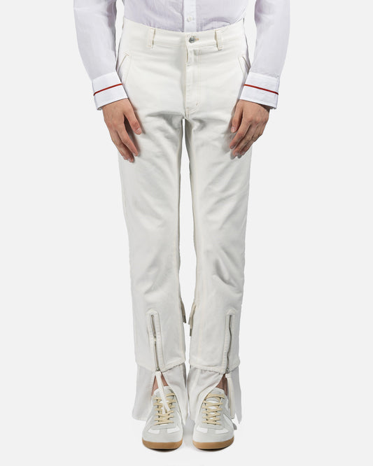 KANGHYUK Men's Pants 2 Strap Cotton Pants in White