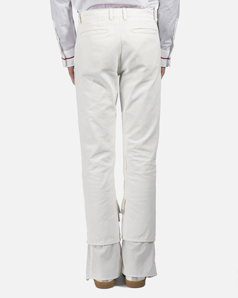 KANGHYUK Men's Pants 2 Strap Cotton Pants in White