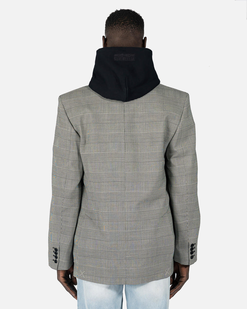 VETEMENTS Men's Jackets 3.0 Tailored Jacket in Grey Check