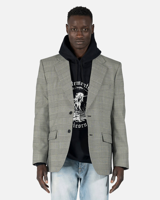 VETEMENTS Men's Jackets 3.0 Tailored Jacket in Grey Check