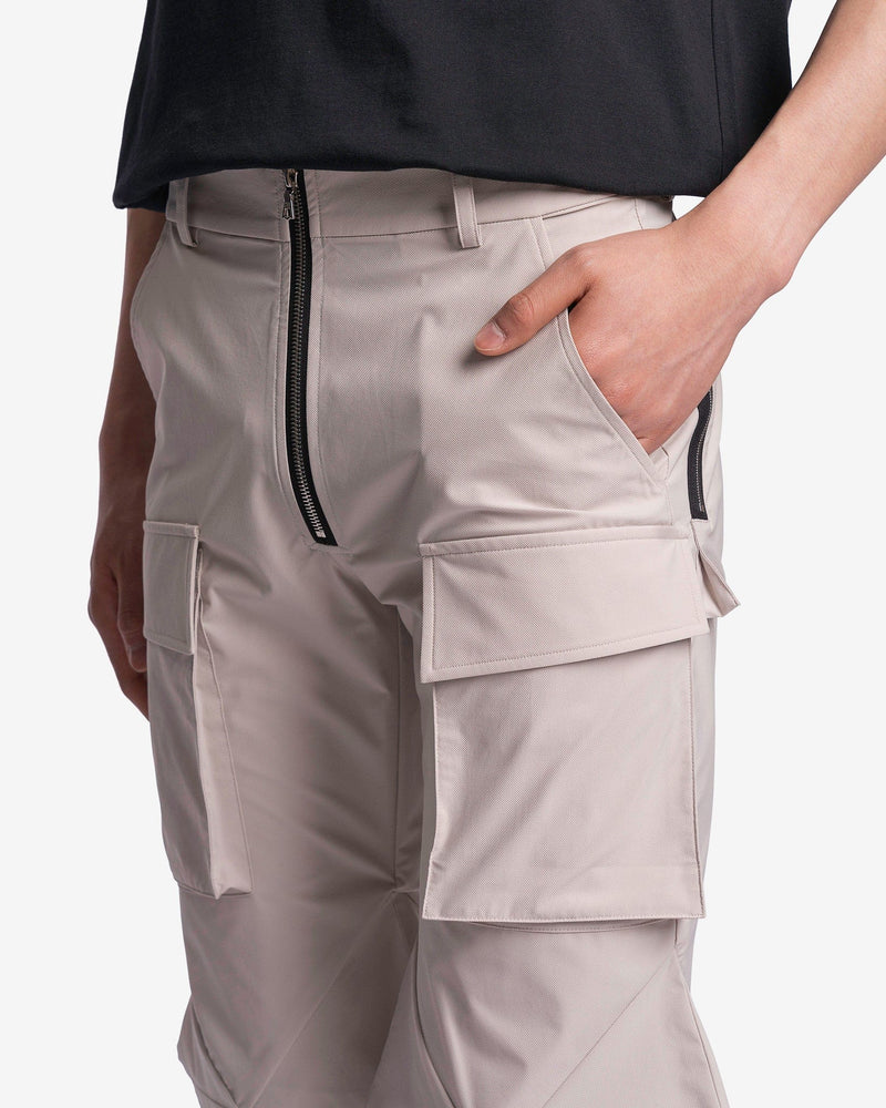 3D Embossed Trousers in Grey