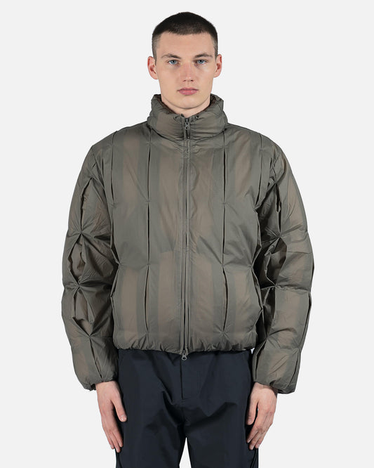 POST ARCHIVE FACTION (P.A.F) Men's Jackets 4.0+ Down Center Puffer Jacket in Charcoal