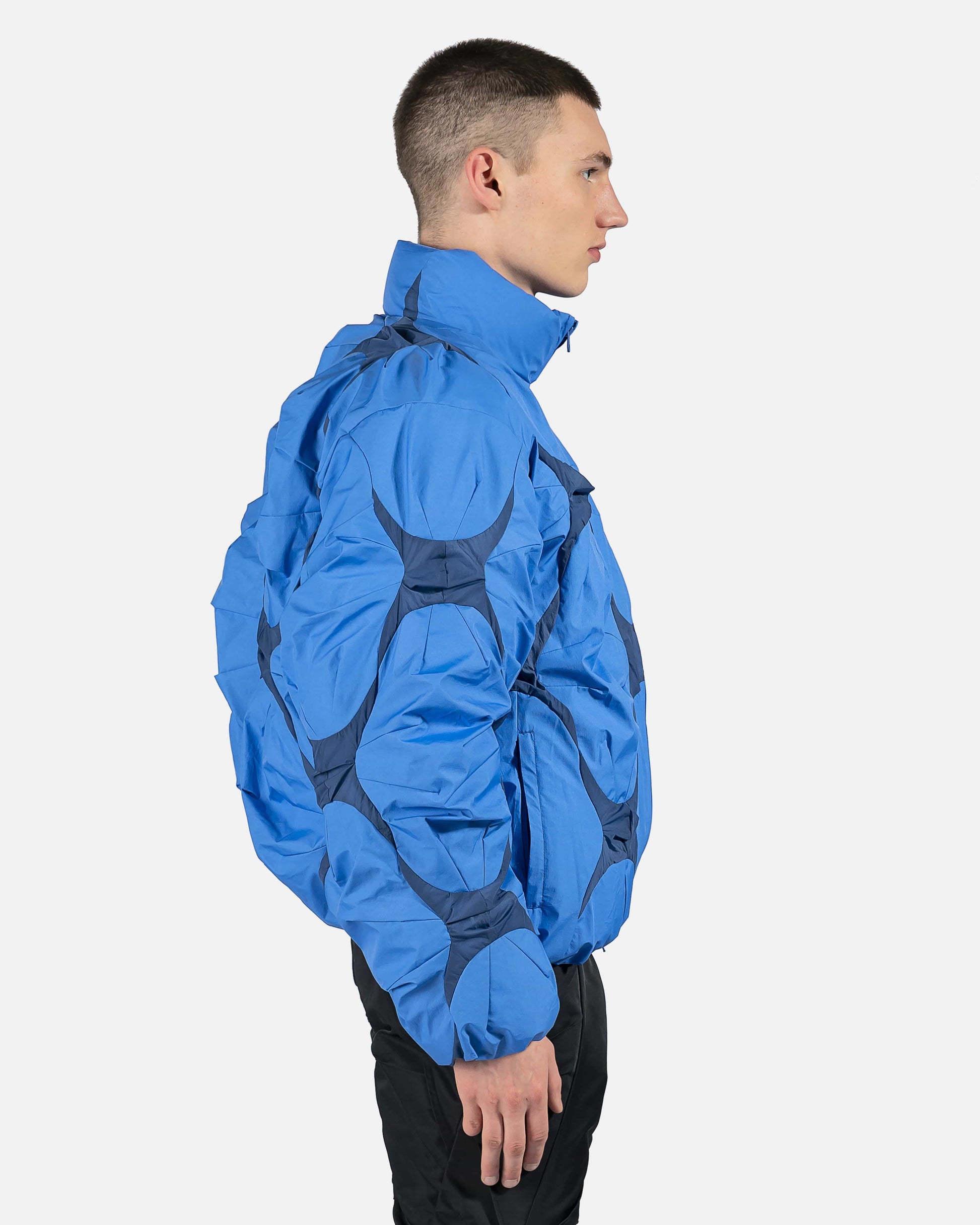 POST ARCHIVE FACTION (P.A.F) Men's Jackets 4.0+ Down Left Puffer Jacket in Blue