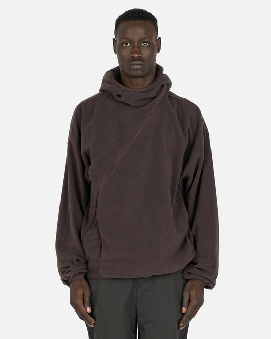 POST ARCHIVE FACTION (P.A.F) Men's Sweatshirts 4.0+ Hoodie Center in Brown