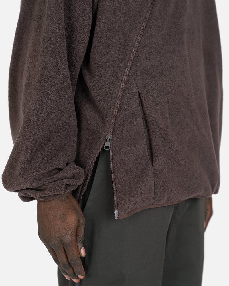 POST ARCHIVE FACTION (P.A.F) Men's Sweatshirts 4.0+ Hoodie Center in Brown