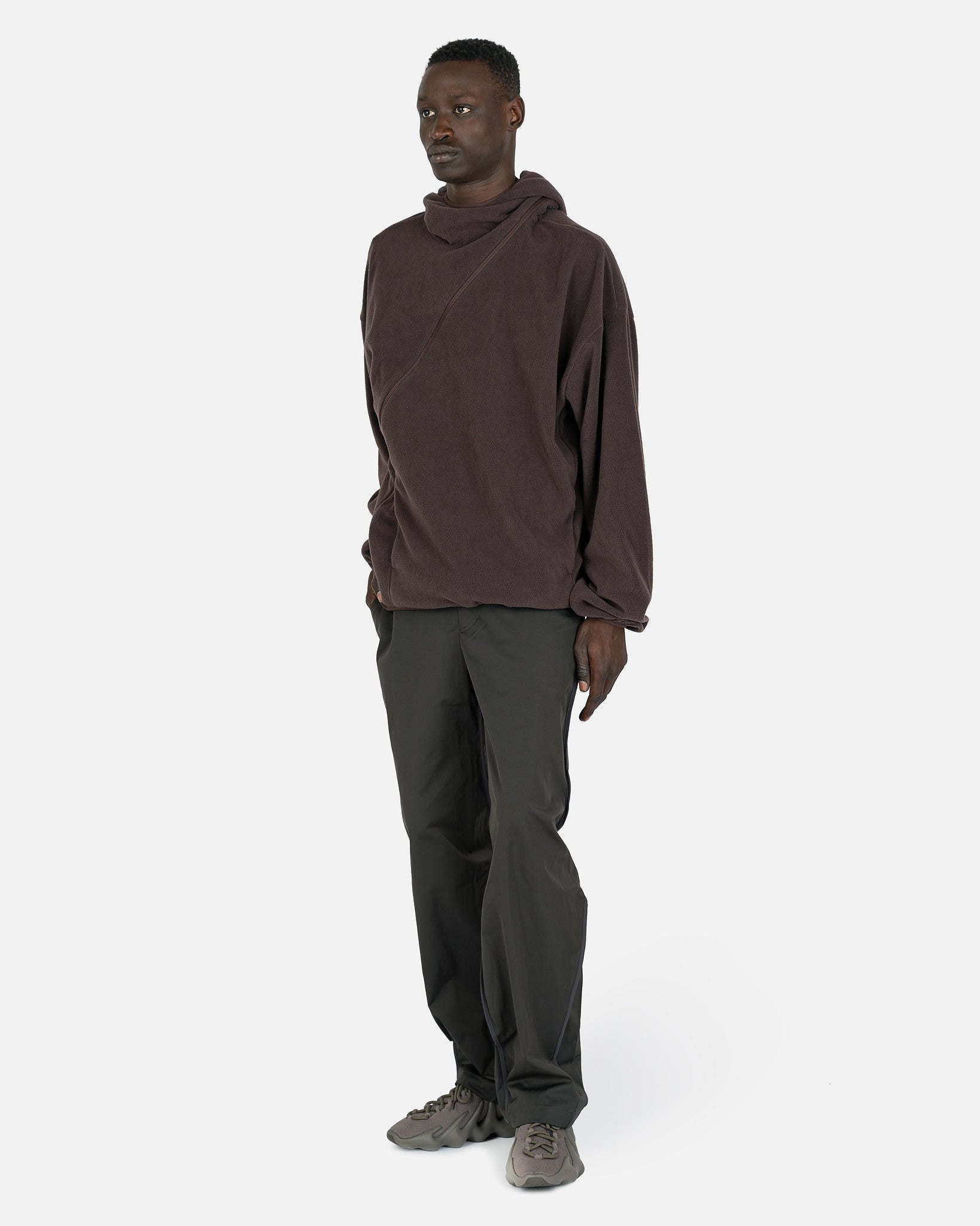 POST ARCHIVE FACTION (P.A.F) Men's Sweatshirts 4.0+ Hoodie Center in Brown