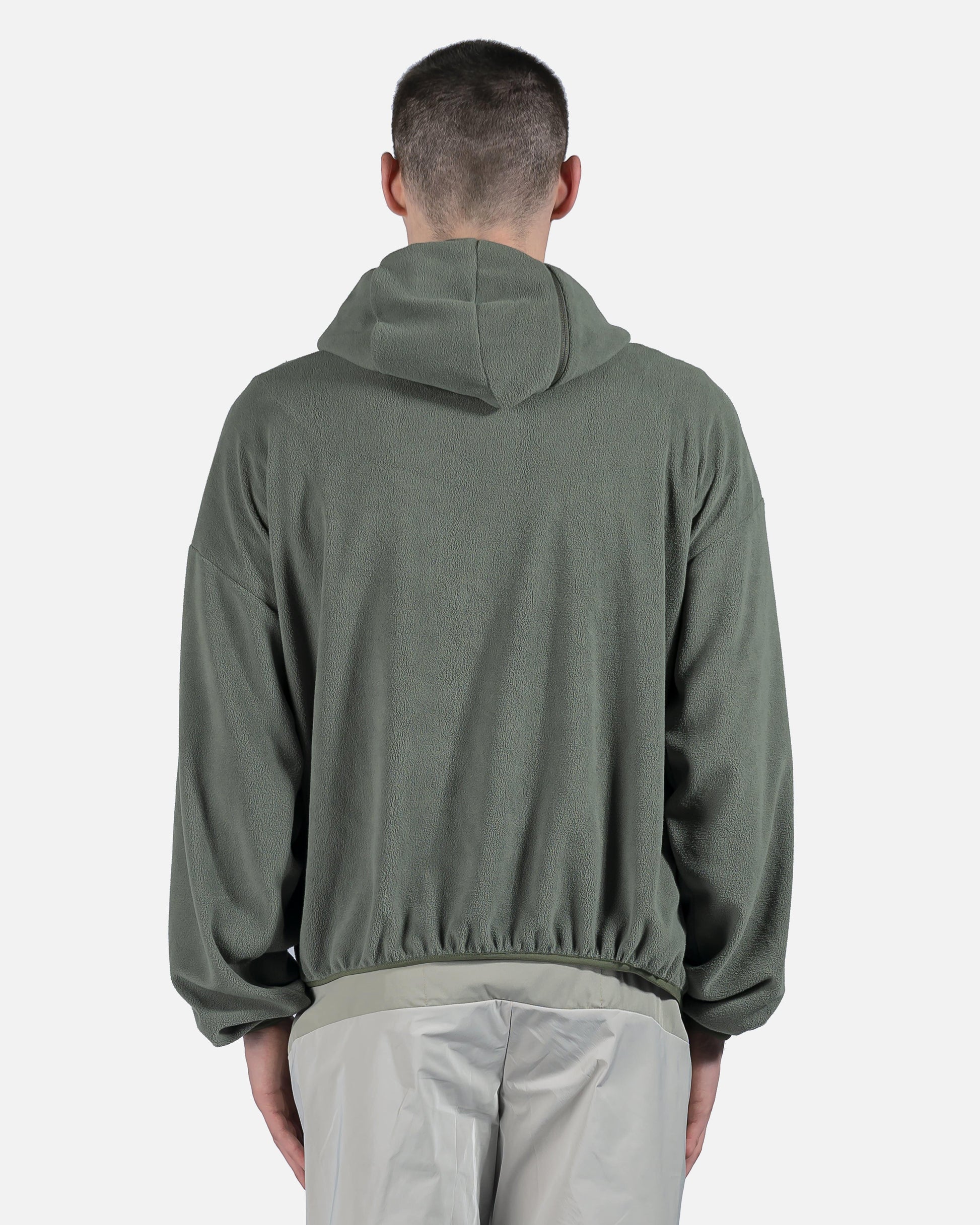 POST ARCHIVE FACTION (P.A.F) Men's Sweatshirts 4.0+ Hoodie Center in Olive Green