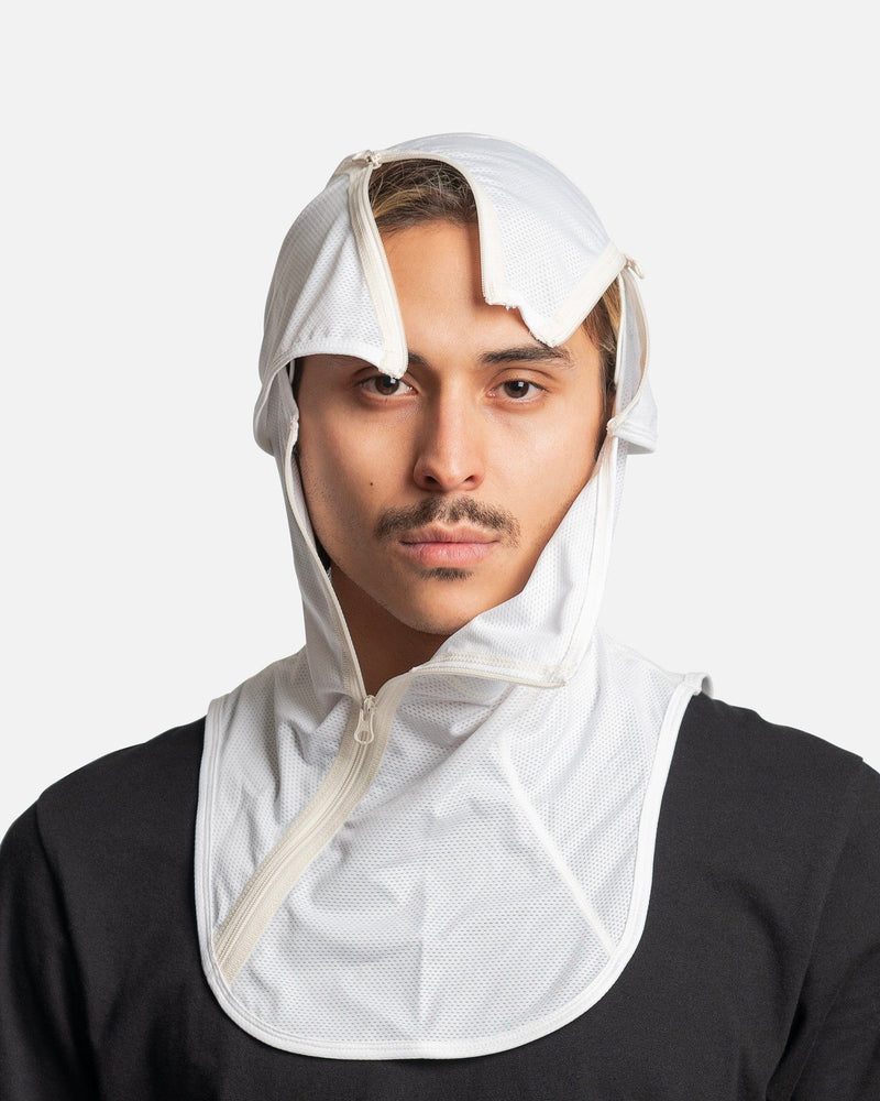 POST ARCHIVE FACTION (P.A.F) Men's Hats 5.0 Balaclava Center in Ivory