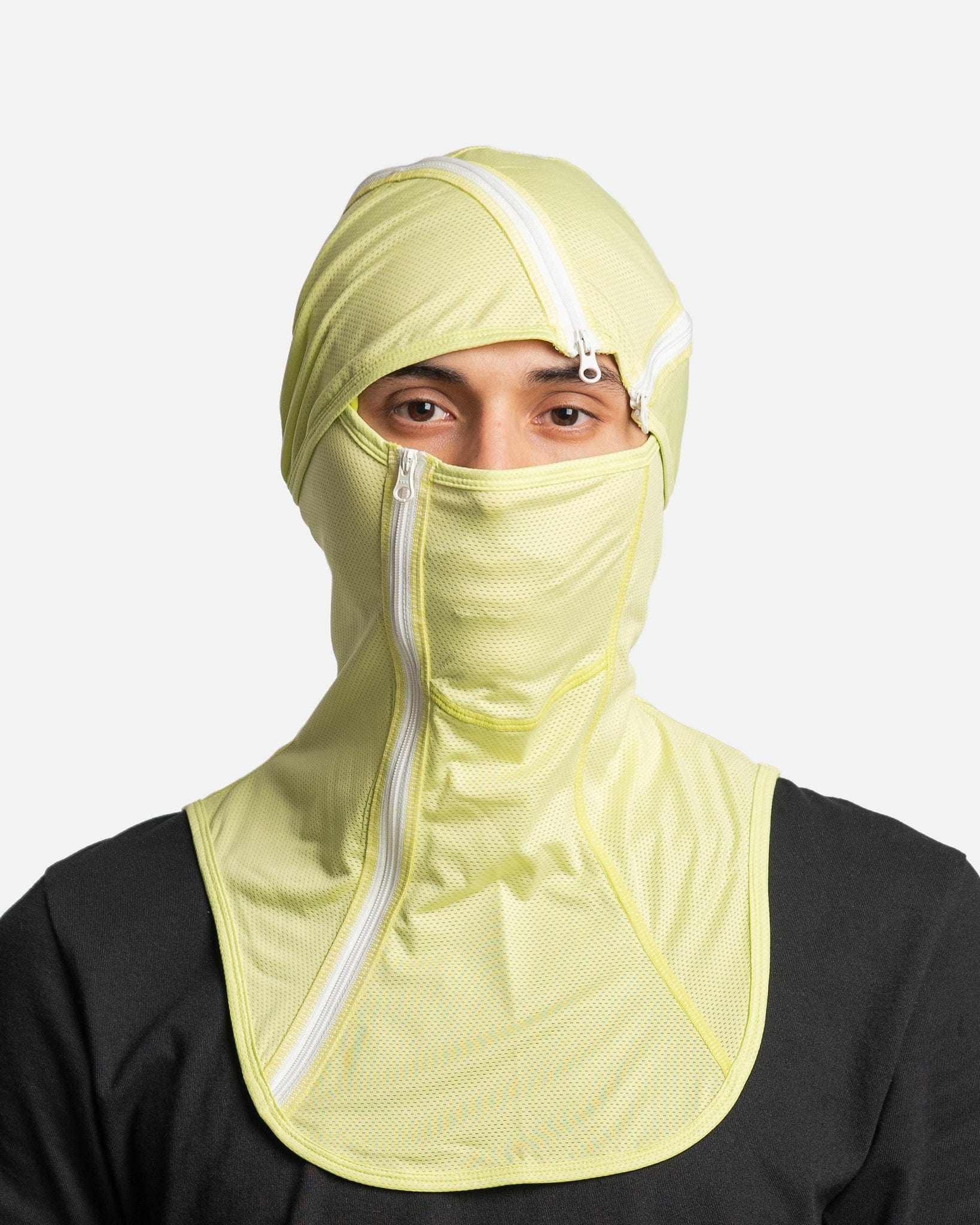 POST ARCHIVE FACTION (P.A.F) Men's Hats 5.0 Balaclava Center in Lime