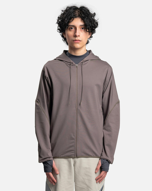 POST ARCHIVE FACTION (P.A.F) Men's Sweatshirts 5.0 Hoodie Right in Olive Green
