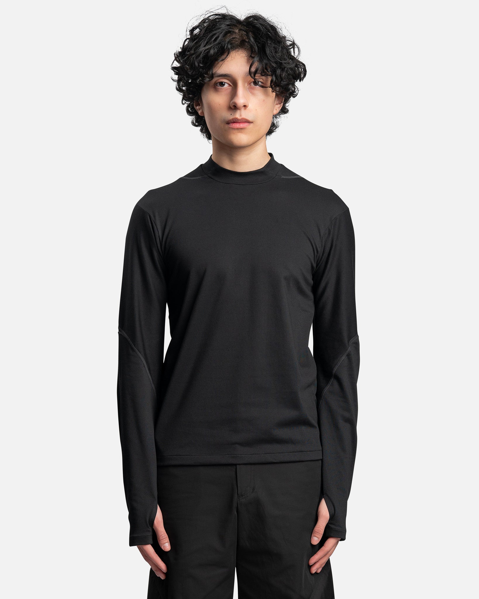POST ARCHIVE FACTION (P.A.F) Men's T-Shirts 5.0 Long Sleeve Right T-Shirt in Black