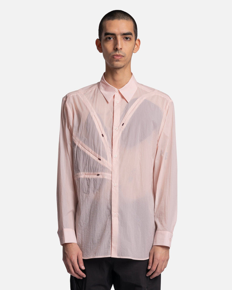 POST ARCHIVE FACTION (P.A.F) Men's Shirts 5.0+ Shirt Center in Pink/Black