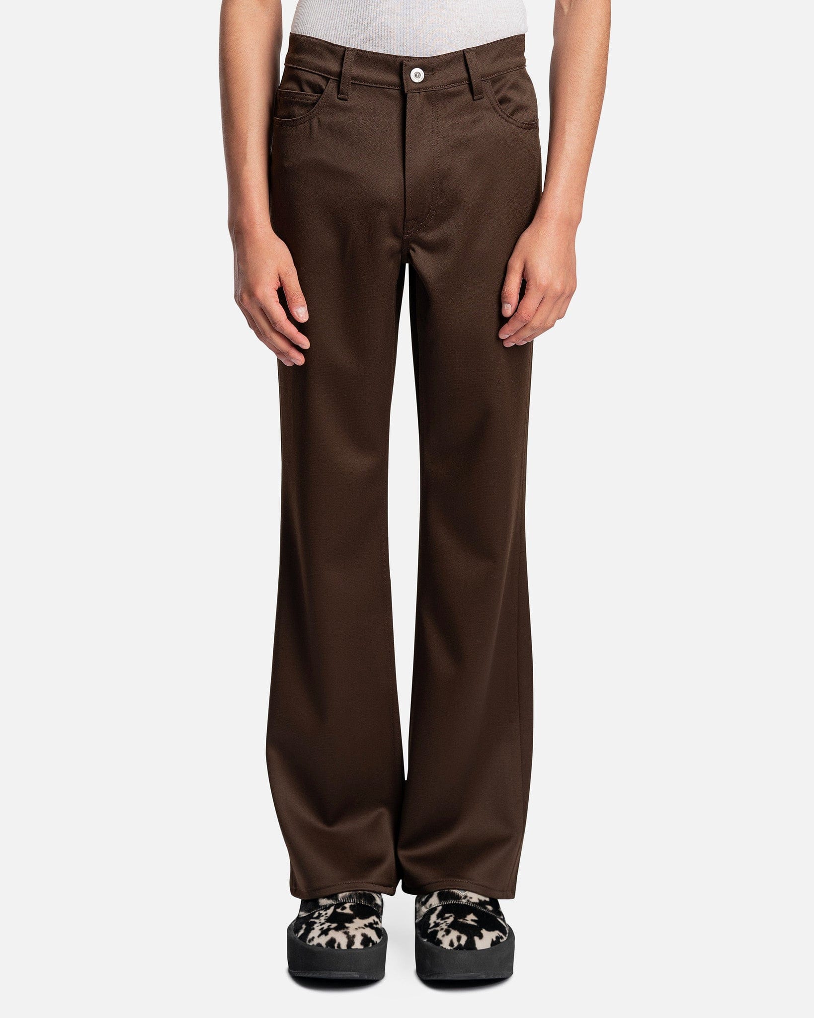 Our Legacy Men's Pants 70s Cut in Brown Exquisite Wool