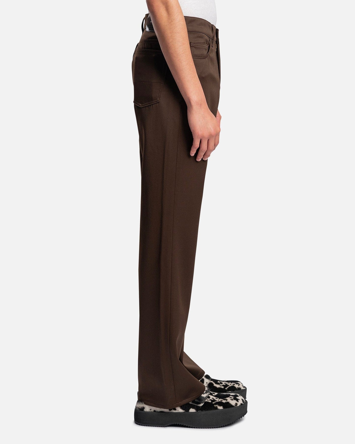 Our Legacy Men's Pants 70s Cut in Brown Exquisite Wool