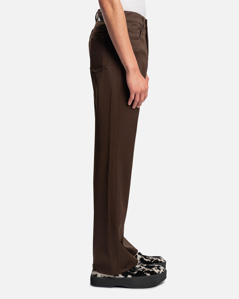 Our Legacy Men's Pants 70s Cut in Brown Exquisite Wool