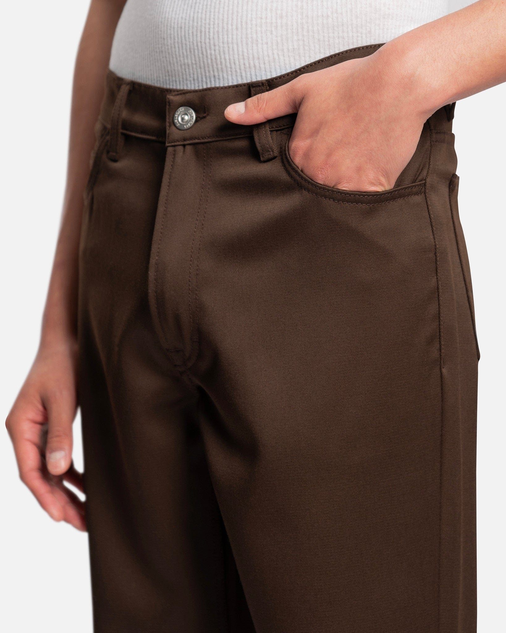 Our Legacy Men's Pants 70s Cut in Brown Exquisite Wool