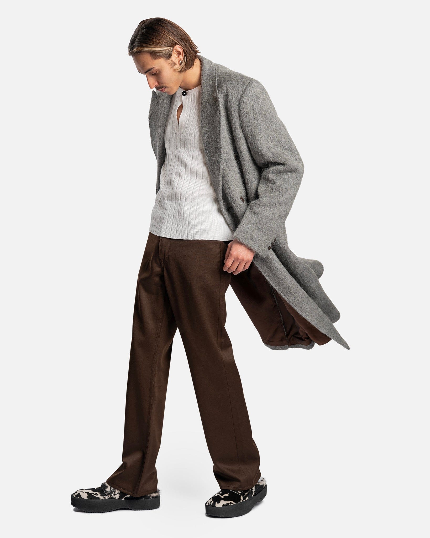 Our Legacy Men's Pants 70s Cut in Brown Exquisite Wool