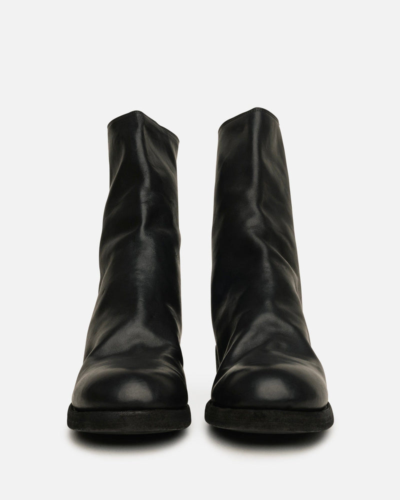 Guidi Men's Boots 788Z Full Grain Back-Zip Boots in Black
