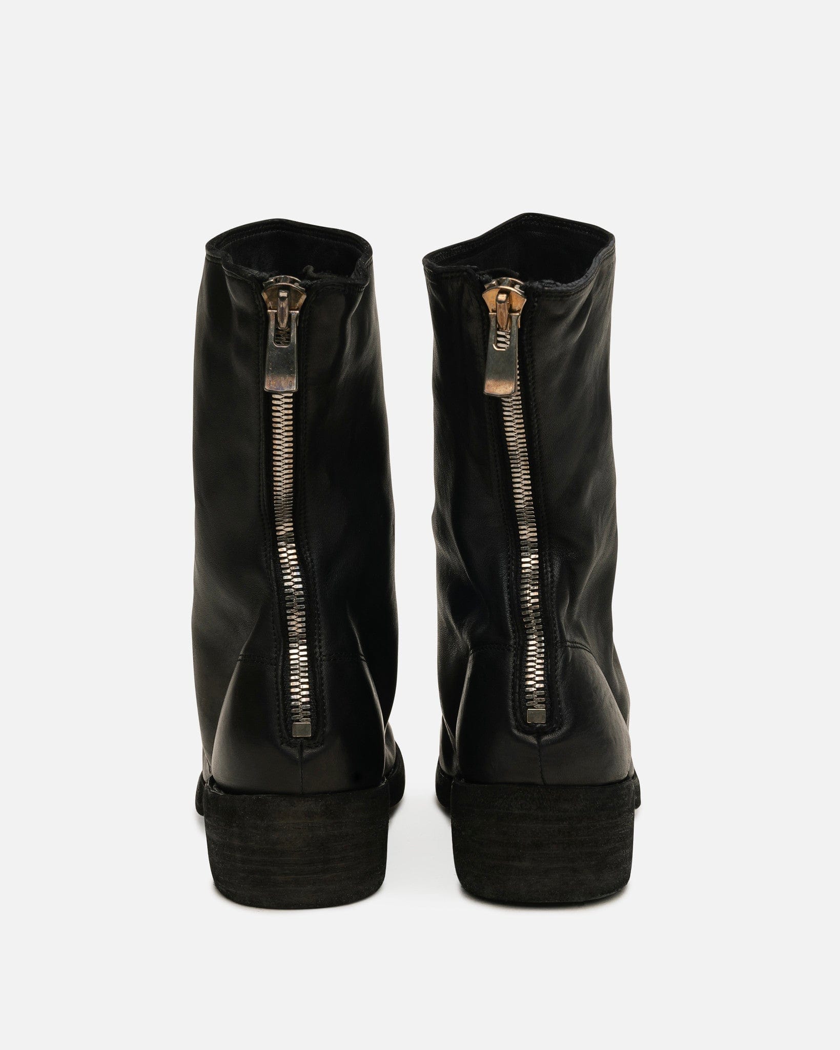 Guidi Men's Boots 788Z Full Grain Back-Zip Boots in Black