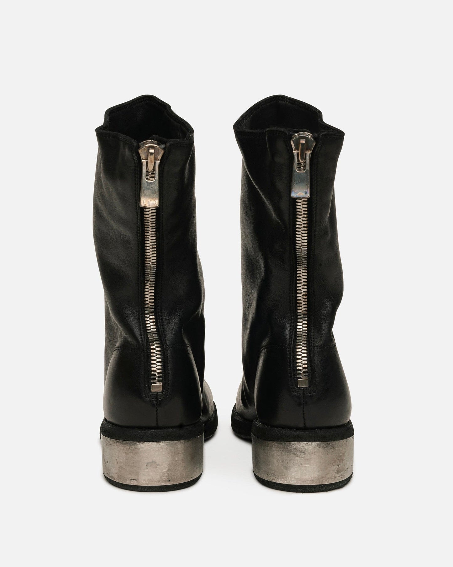 Guidi Men's Boots 788ZI Full Grain Metal Heel Boot in Black