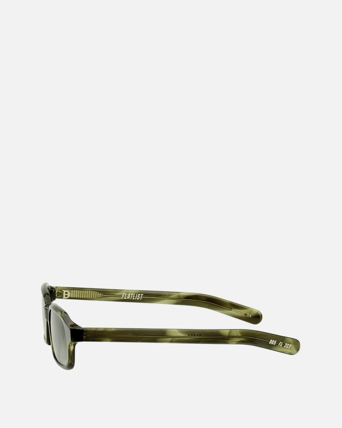 FLATLIST EYEWEAR Eyewear Hanky in Olive Horn/Olive Gradient Lens