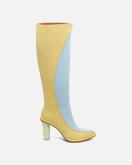 UGG Women Boots Tschabalala Self Contrast Heel Boot in Yellow/Teal