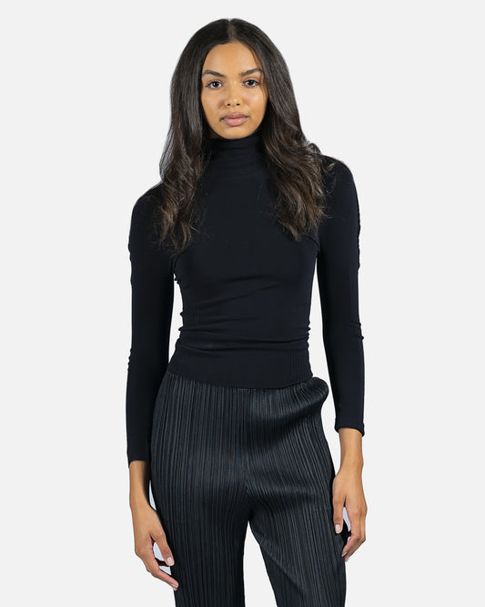 Pleats Please Issey Miyake Women Tops A-POC Skin Top in Black