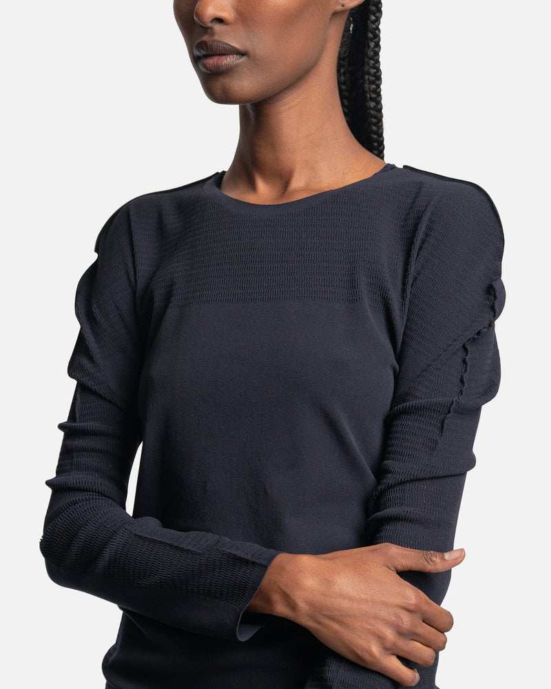 Pleats Please Issey Miyake Women Tops A-Poc Skin Top in Charcoal
