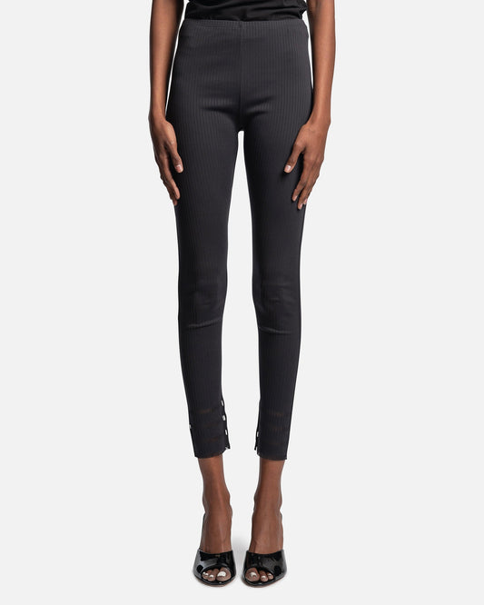 Pleats Please Issey Miyake Women Pants A-POC Technical Basic Pants in Black