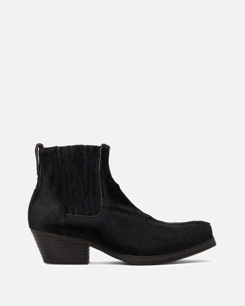 Abstract Gator Boot Black Hair on Hide – SVRN