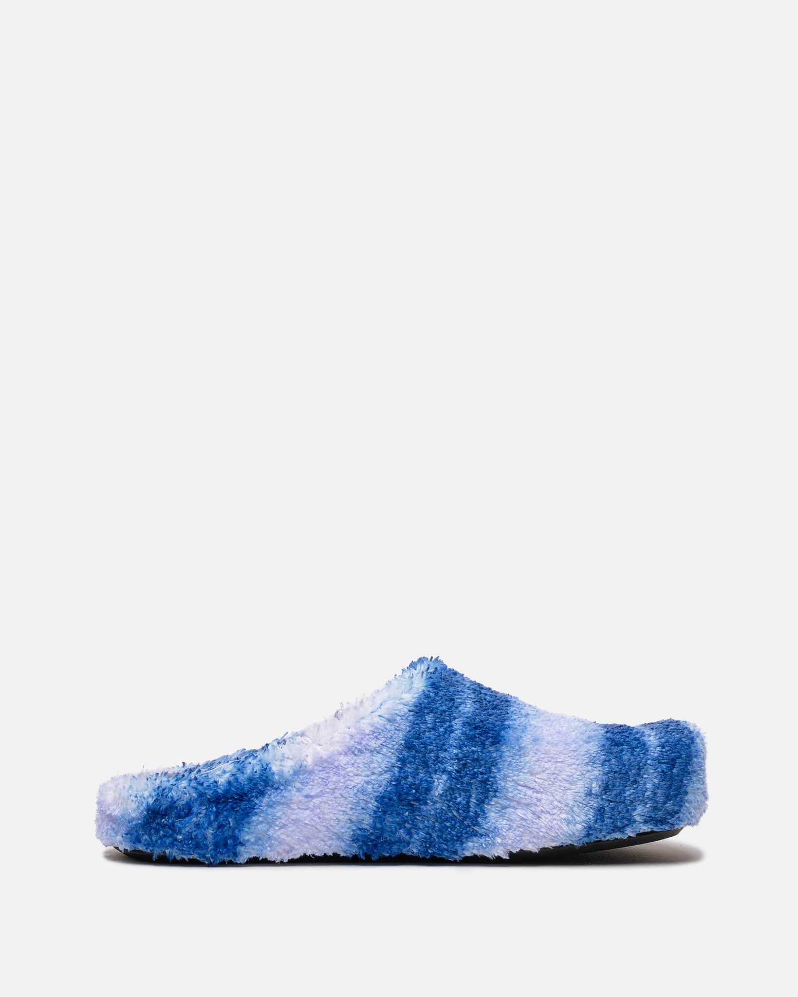 Marni Men's Shoes Abstract Sabot in Blue/White
