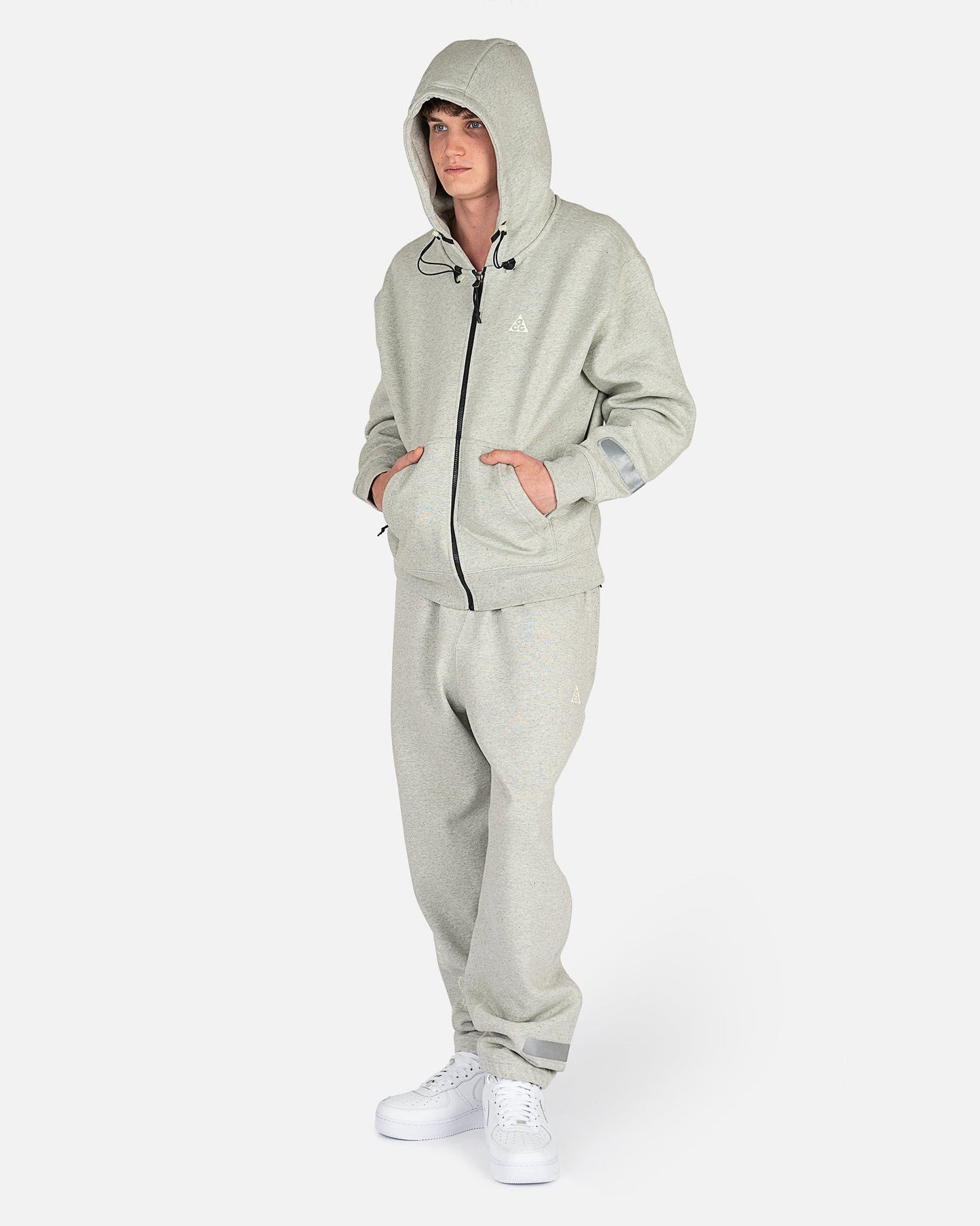 Nike Men's Sweatshirts ACG Therma-Fit Airora Fleece Hoodie in Grey