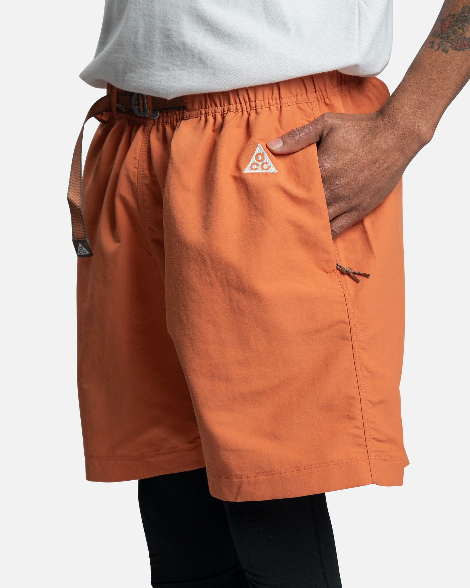 nike acg trail shorts brown