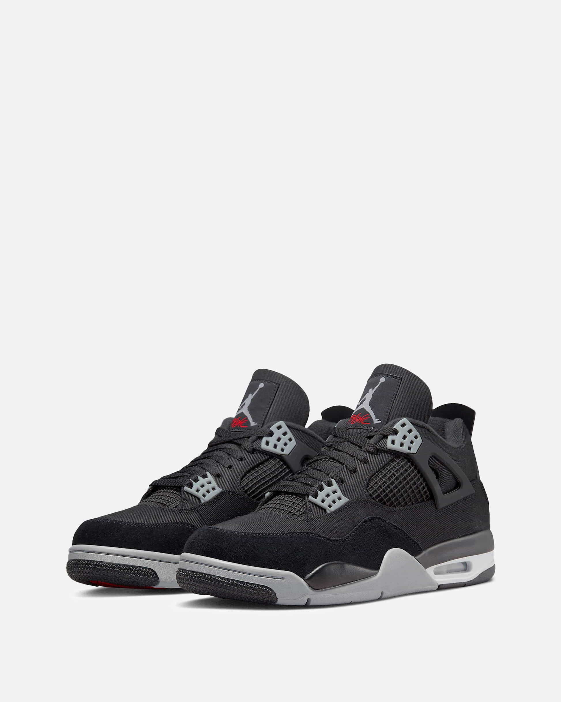 JORDAN Men's Sneakers Air Jordan 4 'Black Canvas'