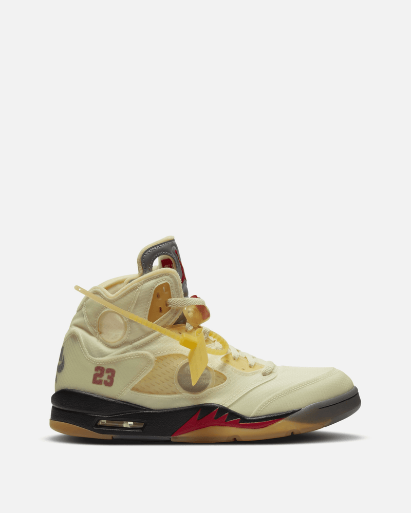 Air Jordan Retro 5 Off-White 'Sail' – SVRN Air Jordan Retro 5 Off-White 'Sail' – SVRN
