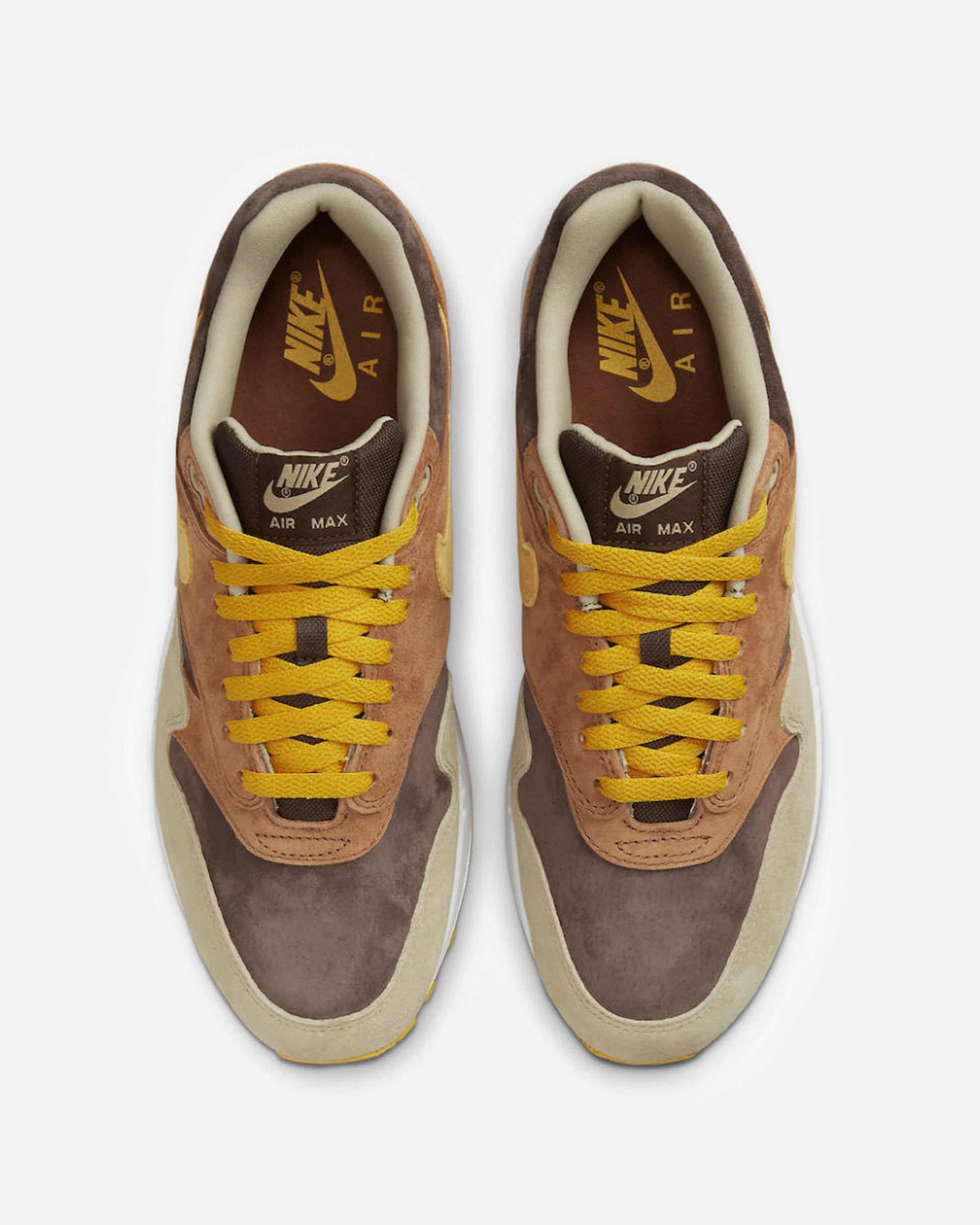 Nike Men's Sneakers Air Max 1 'Pecan and Yellow Ochre'