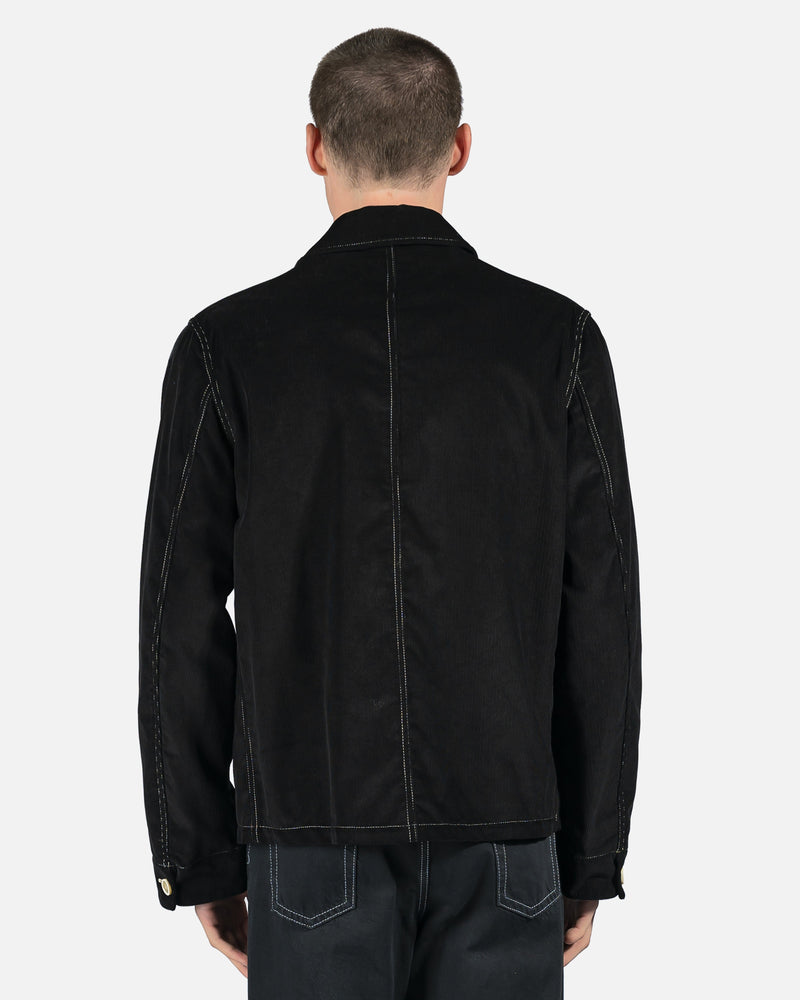 Marni Men's Jackets Airbrushed Corduroy Jacket in Black/White