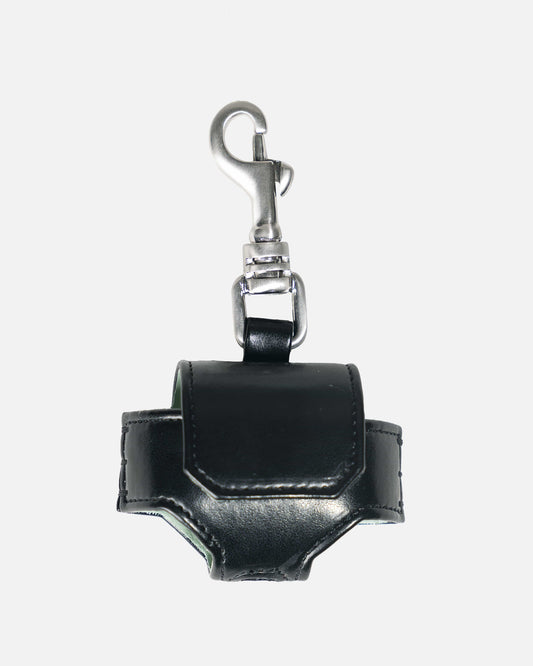 Rick Owens DRKSHDW Leather Goods Airpod Pro Holder in Black