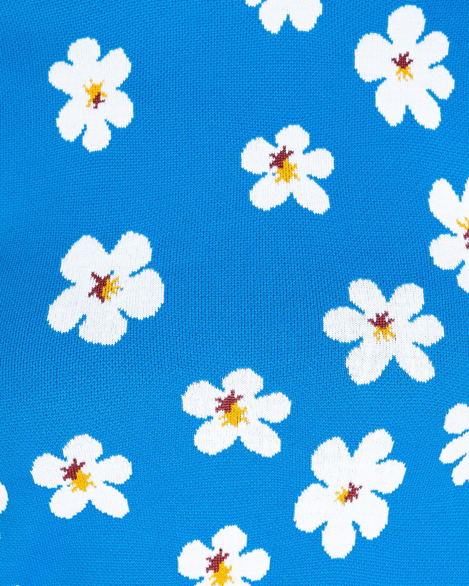 Marni Women Tops All Over Daisy Jacquard Top in Cobalt