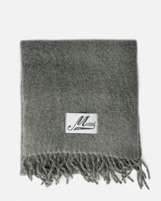Marni Scarves Alpaca Blend Scarf in Black
