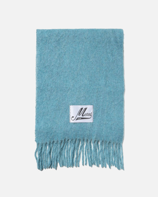 Marni Scarves Alpaca Blend Scarf in Cobalt