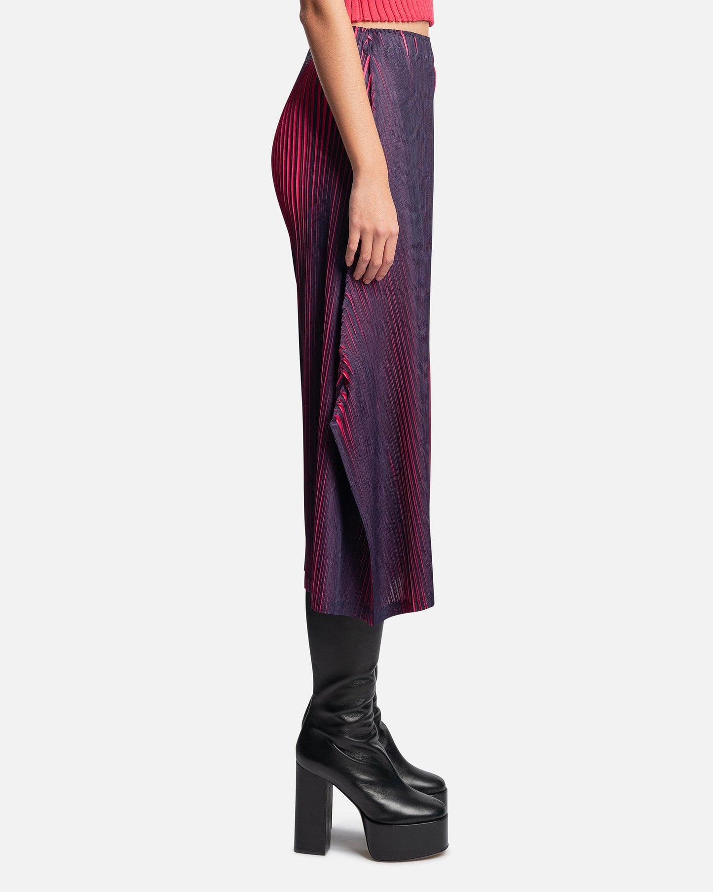 Pleats Please Issey Miyake women's pants Alt Blinks Pants in Neon Pink