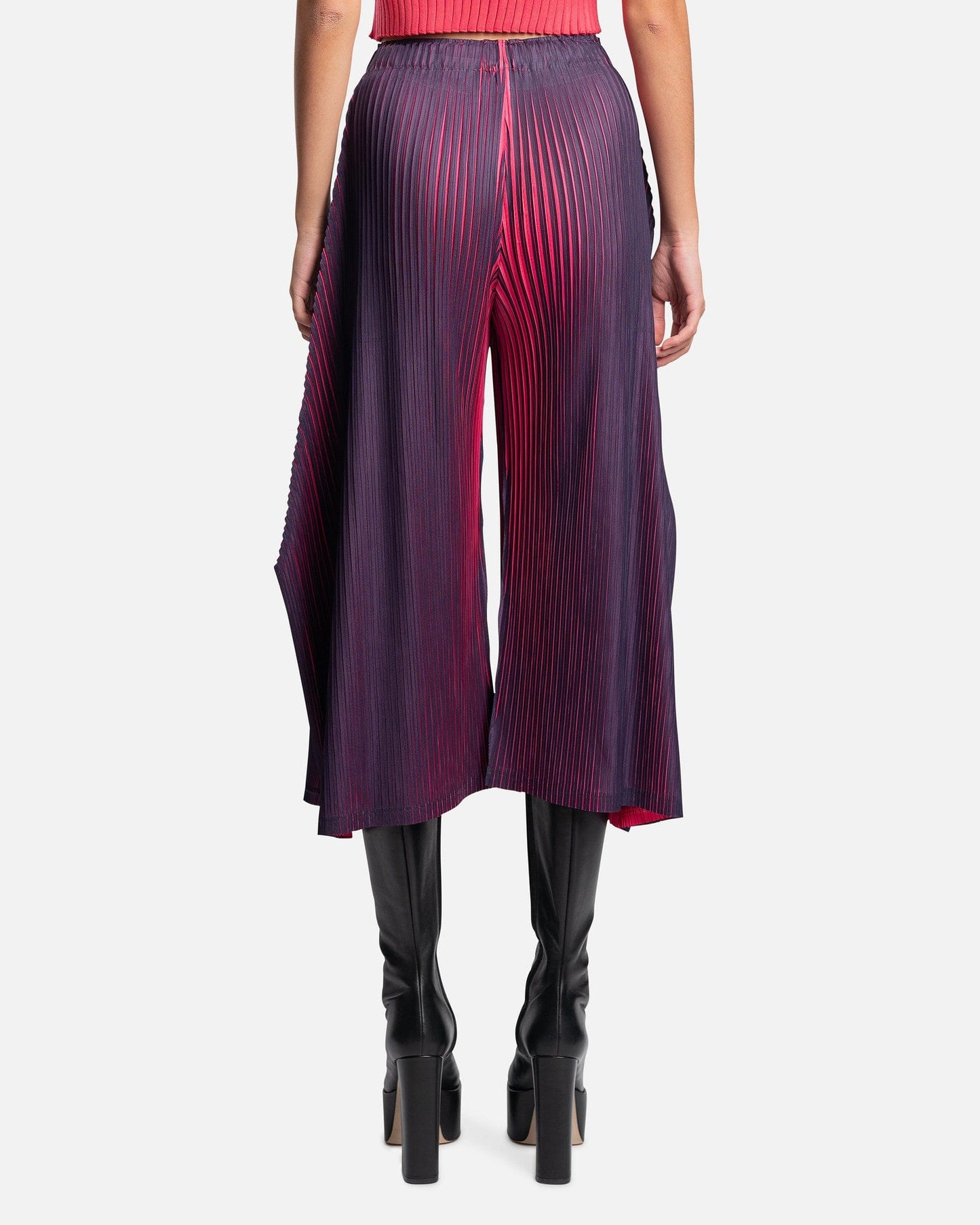 Pleats Please Issey Miyake women's pants Alt Blinks Pants in Neon Pink