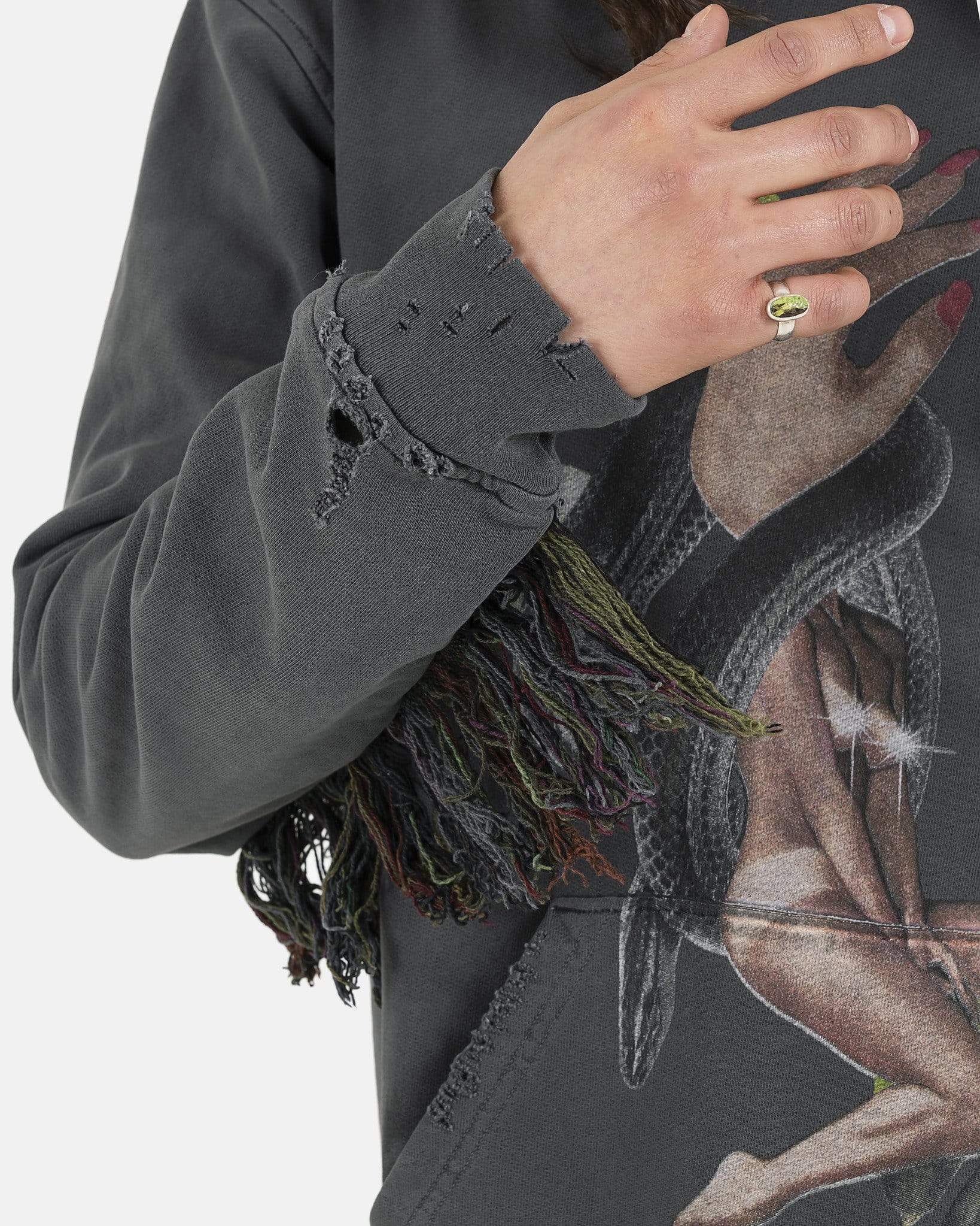 Alchemist Men's Sweatshirts Amazonia Rider Hoodie in Blackened Pearl