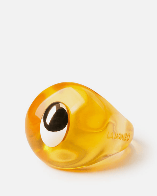 La Manso Jewelry Amber Ring in Orange