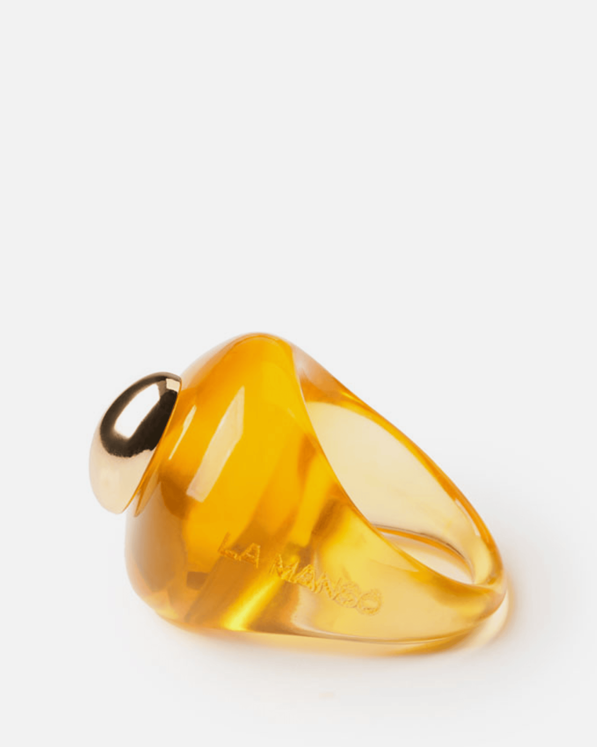 La Manso Jewelry Amber Ring in Orange
