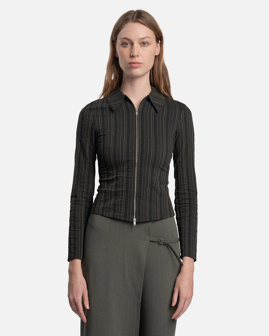 Paloma Wool Women Tops Andorra Zip Shirt in Black