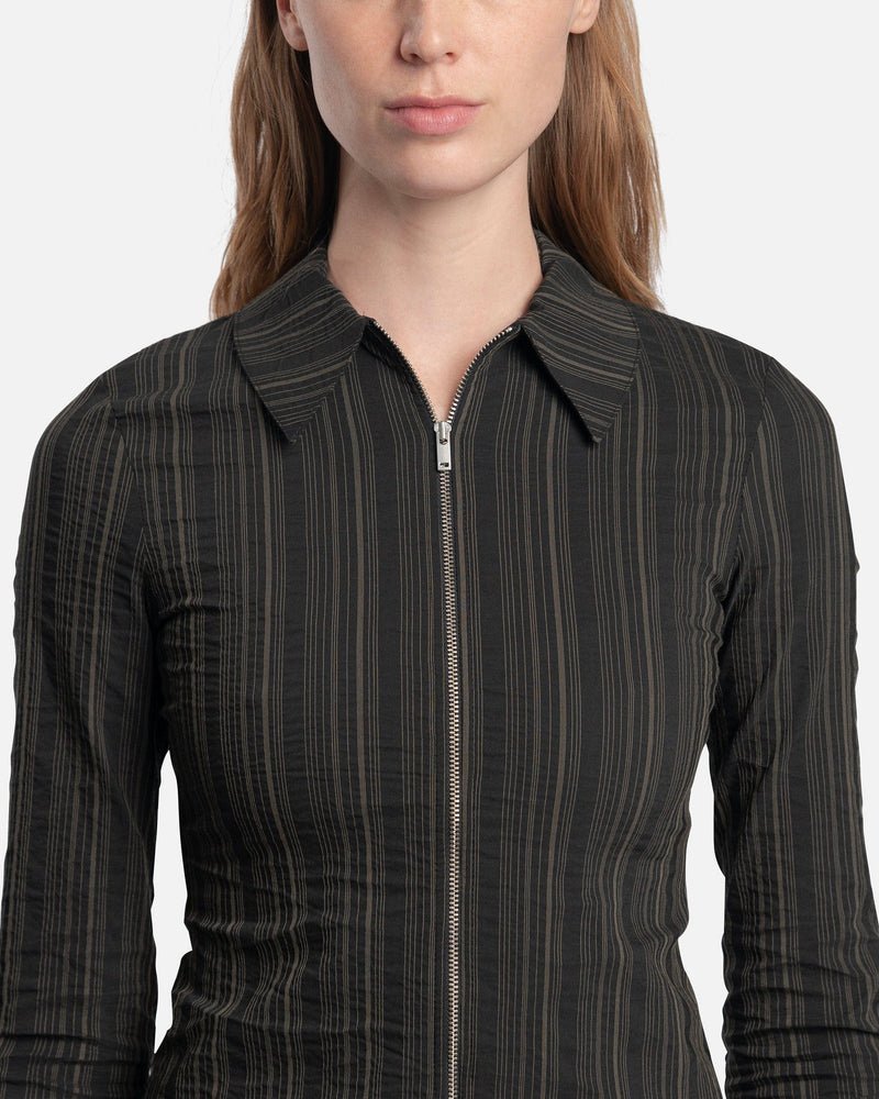 Paloma Wool Women Tops Andorra Zip Shirt in Black