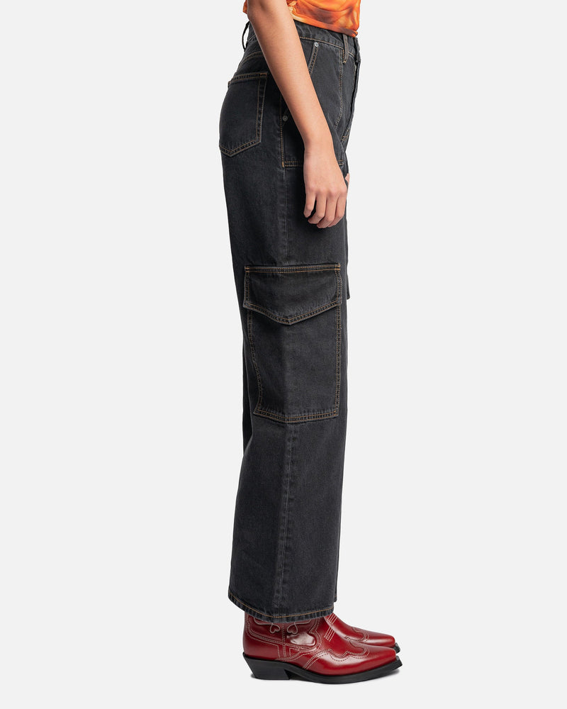 Ganni Women Pants Angi Jeans in Washed Black